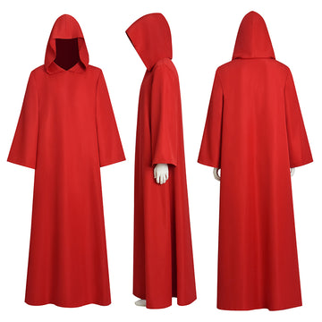 Shadow Wizard Money Gang Costume Robe with Hooded Red Halloween Cloak BEcostume